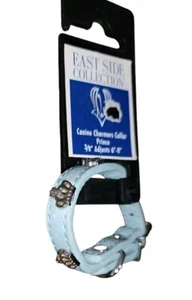 Collar de perro East Side Collection Canine Charmers Prince azul se ajusta 6"-8" XS NUEVO CON ETIQUETAS - Imagen 1 de 4