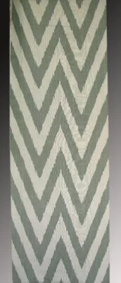 3.2 Yard HAND MADE UZBEK Natural SILK IKAT ADRAS FABRIC #7409 - Image 1 of 4