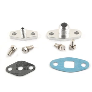 Turbo Oil feed 4AN & return 10AN Flange For Garrett G-Series G40 G42 G45 - Picture 1 of 4