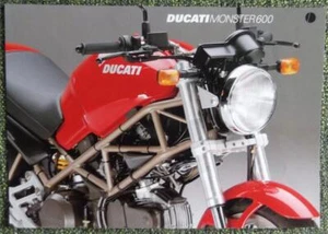 DUCATI MONSTER 600 Motorcycle Sales Specification Leaflet 1990s - Picture 1 of 1