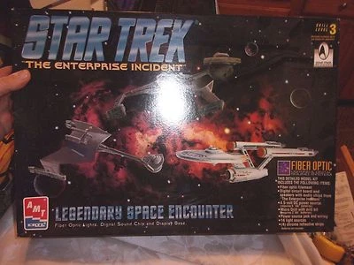 AMT/Ertl Star Trek The Enterprise Incident 8254 kit w/Fiber Optic Lights LOTLU - Image 1 of 4