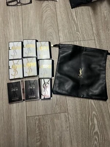 LOT OF 10 YSL PERFUME SAMPLES, YSL LIBRE, BLACK OPIUM, BLACK OPIUM GLITTER, BAG - Picture 1 of 18