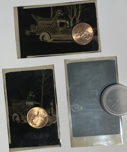 Negativos fotográficos originales vintage de 1920 pollo cena buenos dulces Milwaukee - Imagen 1 de 7