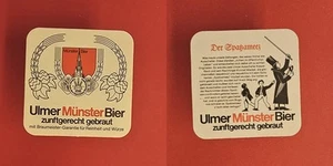 Ulmer Münster Bier Der Spatzameez Brauerei Bierdeckel Bier - Picture 1 of 1