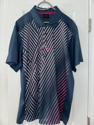 Oakley Regular Fit Performance Men's  Golf Polo Shirt Purple/Steel Blue XXL - Изображение 1 из 4