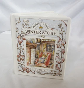 Banco de libros de ahorros Brambley Hedge Winter Story Royal Doulton de colección raro - Imagen 1 de 7