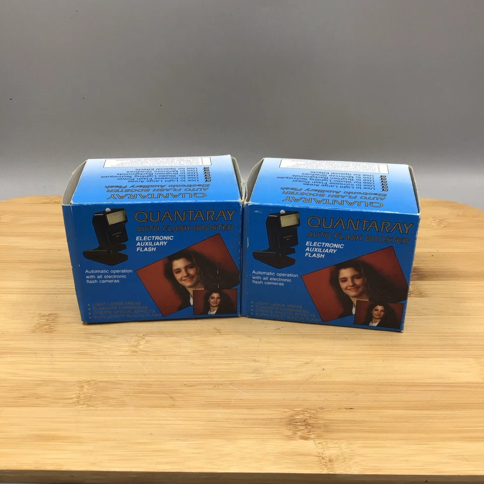 Винтажный автоматический усилитель вспышки Quantaray с подставкой. Модель MS-1. 2 Продается как набор. - Изображение 1 из 4