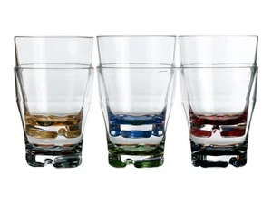 Marine Business Party Stacking Water Glass Colors Base (Set of 6) 16701 FO4078 - Picture 1 of 1