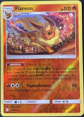 Flareon 25/236 Sm-Cosmic Eclipse Reverse Holo - Pokémon Card - Image 1 of 2