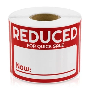 Reduced Price for Quick Sale Now (3 x 2 inch, Red - 300 Labels) Writable Pric... - Picture 1 of 6