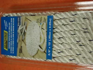 DOCK LINE 3/8 X 25 CON TRAZADOR AZUL NYLON 50-47531 PAQUETE DE 4 CUERDAS CORDAGE VENTA EBAY - Imagen 1 de 1