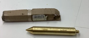 CRESCENT LUFKIN 590GMN Plumb Bob Brass Mm/Cm 20oz - Picture 1 of 6
