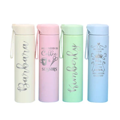 ARTPAPERWONDERS 14oz Personalized Pastel Tumbler Thermos Stainless Steel Water Bottle