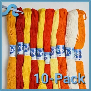 EL GLOBO [10 Pack] - Embroidery Thread Color Sets - 100% Mercerized Cotton. - Picture 1 of 8