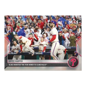 2022 TOPPS NOW #1125 BRYCE HARPER - MONSTER TWO-RUN HOMER TO CLINCH NLCS - Bild 1 von 2