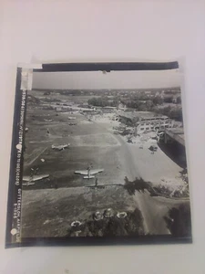 WWII foto b&w 9x10 US Recon Sqdrn Guttersloh aeroporti Germania originali - Foto 1 di 2