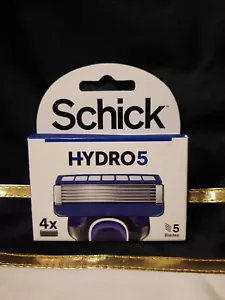 Cartuchos de 5 hojas Schick Hydro 5, recarga de afeitar TOTALMENTE NUEVOS EN CAJA 1 caja paquete de 4 - Imagen 1 de 3