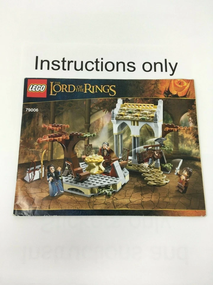 ONLY instructions Lego 79006 The Council of Elrond Lord of the Rings Hobbit - Image 1 of 1
