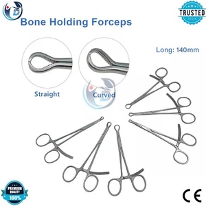 Bone reduction Forceps Small Serrated Bone Holding Forceps Orthopedic Instrument - Picture 1 of 10