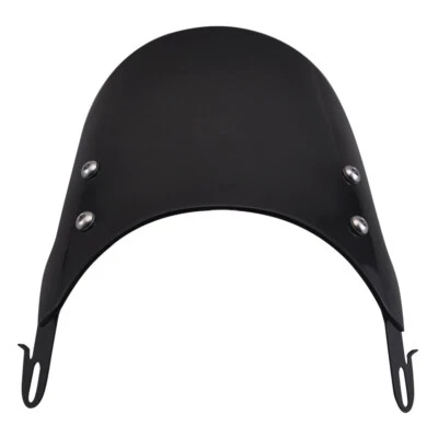 Motorcycle ABS Black Universal Windshield for 5-7" Round Headlight Cafe Racer US — 第 1/4 张图片