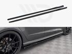 Side Skirts Diffusers Maxton Design Gloss Black ABS For AUDI S3 SPORTBACK 8V FL