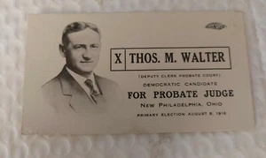 1916 Tuscarawas County Ohio Wahl Walter zum Richter - Bild 1 von 1