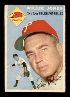 1954 Topps Set Break #41 Willie Jones en muy buen estado-excelente *tarjetas obg* Foto 1 de 2