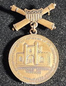 1909 Ordnance Department US Allegheny Arsenal Entrance Commemorative Medal H1709 - Bild 1 von 10