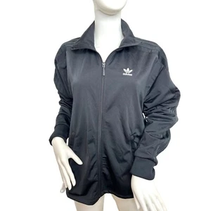 Chaqueta de pista con cordones Adidas Originals para mujer US XS negra blanca con cremallera completa HK5071 - Imagen 1 de 15