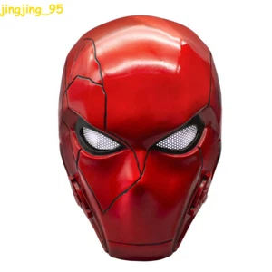 Batman Resin Red Hood Helmet Mask Cosplay Props Halloween Replica Gift Accessory - Picture 1 of 8