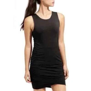 Athleta Seeker Ruched Side Sleeveless Built in Padding Athleisure Mini Dress SP - Picture 1 of 7