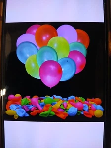 UV Neon Light Balloons 110Pc - Picture 1 of 6