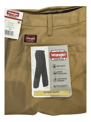 Wrangler Workwear Men's Relaxed Fit Work Pants Rawhide Size 38x30 NWT - Image 1 of 2