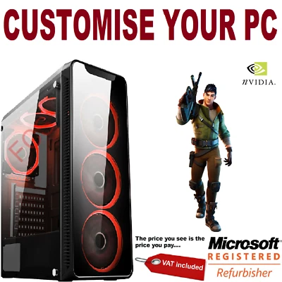 ULTRA FAST i3 i5 i7 Gaming Computer PC 2TB + SSD 16GB RAM GTX 1660 Win10, USB3.0 - Image 1 of 4