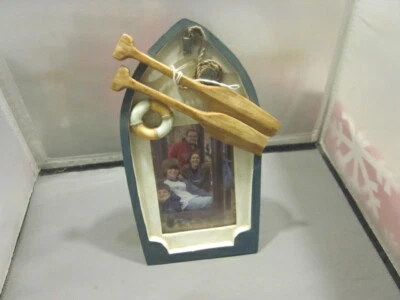 MARCO DE FOTOS BARCO PESCADOR NÁUTICO 3x4,5" remos foto salvavidas Foto 1 de 4