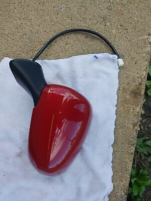 Espejo retrovisor rojo nuevo para Toyota Prius V 2012-17 conductor izquierdo eléctrico-calentado-plegado manual Foto 1 de 4