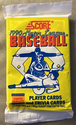 1990 Score Pack Mike Flanagan Blue Jays (Top) Scott Hemond Athletics Rookie (RC) - Image 1 of 2