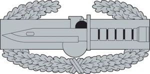 Calcomanía de vinilo para ventana de pared insignia de acción de combate del ejército de los Estados Unidos pegatina militar - Imagen 1 de 4