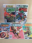 CONAN The BARBARIAN Lot (5) - Marvel #129,130,131,132,133 - VF (8.0) or higher