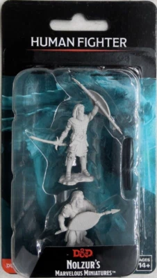 DUNGEONS & DRAGONS MARVELOUS MINIATURES ~ HUMAN MALE FIGHTER - Image 1 of 2