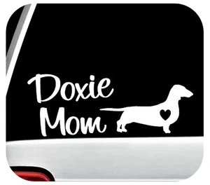 Dachshund Doxie Mom Decal Sticker for Car Window Wiener Dog Pet Gift BG 376 - Picture 1 of 6