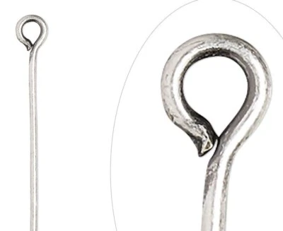 100 антикварных посеребренных латунных стандартных заколок длиной 1,5 дюйма 21 калибр - Изображение 1 из 2