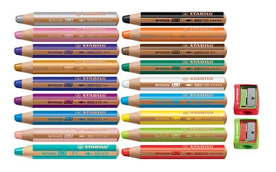 Buntstift, Wasserfarbe & Wachsmalkreide STABILO woody 3 in 1 Einzelstift wählbar