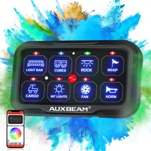AUXBEAM 8 Gang RGB Switch Panel APP bluetooth Control AR-820 For Honda Accord - Picture 1 of 12