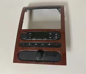 2004-2008 Ford F150 F-150 Radio Dash Bezel Heater A/C Climate Control Woodgrain - Picture 1 of 9