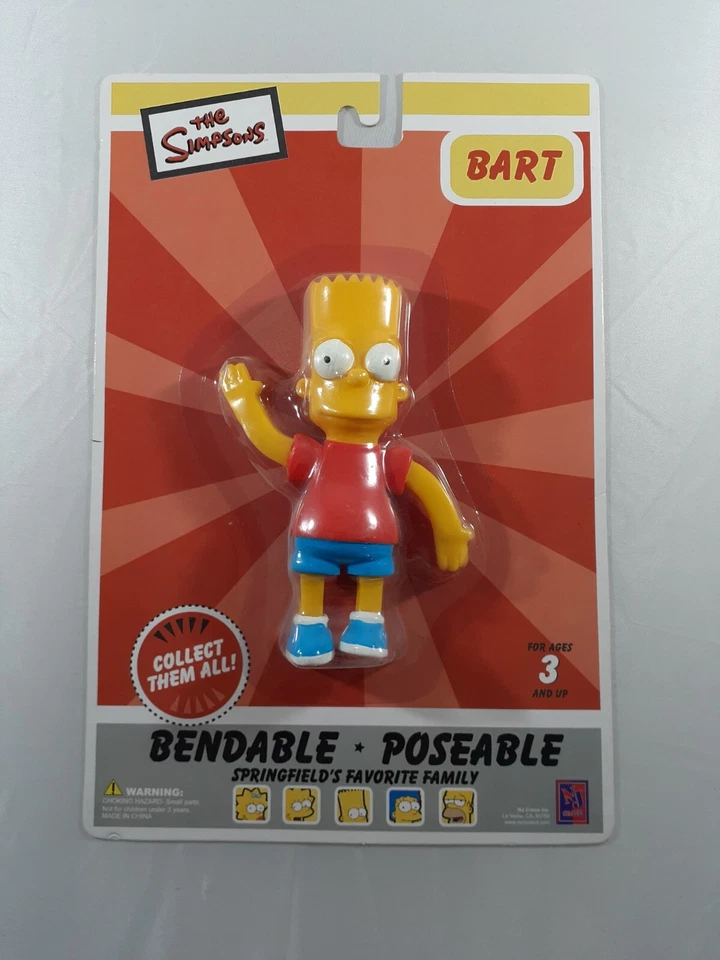 The Simpsons Bart Simpson Bendable Figure NJ Croce New - Image 1 of 1