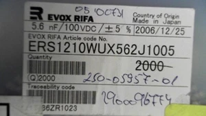 ERS1210WUX562J1005 EVOX RIFA OY 1210WUX562J1005 EVOX 1210WUX562J1005 - Picture 1 of 3