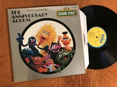 Sesame Street The Anniversary 1981 Album Vinyl Record 2 LP Set Used CTW 89002 ! - Image 1 of 2