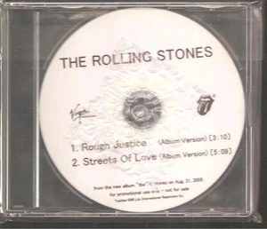 ROLLING STONES "Rough Justice / Streets Of Love" 2 Track Japan Promo CD - Picture 1 of 1