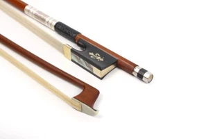 4/4 Full Size New Violin Bow Brazilwood Ebony Frog AAA Bow Hair Great Balance - Picture 1 of 6